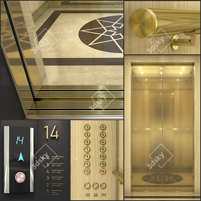 Stunning Elevator: Versatile Design 3D model image 3