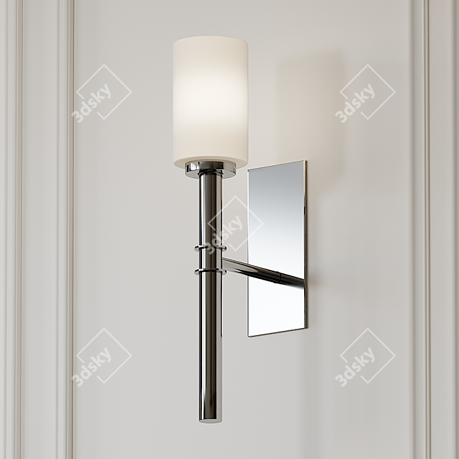 Darrell 1-Light Wall Sconce: Modern Elegance for Any Space 3D model image 3