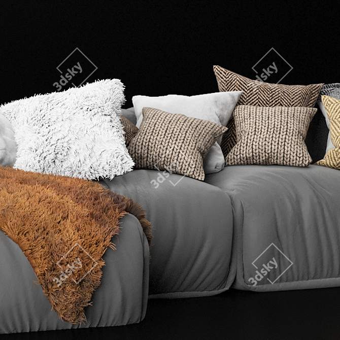 Modular Designer Sofa by Bonaldo 3D model image 2