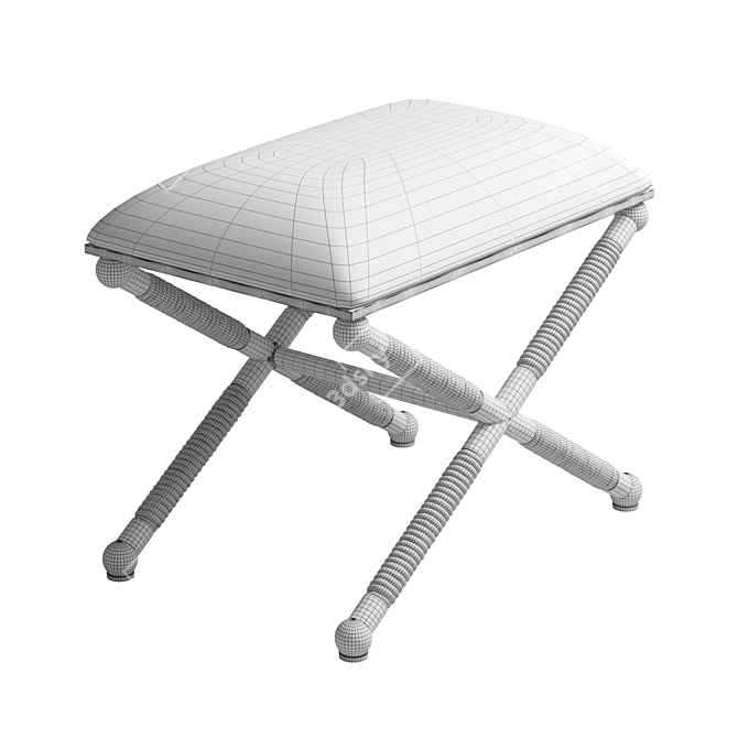 Braddock Small Bench - Compact and Stylish Seating Option 3D model image 3