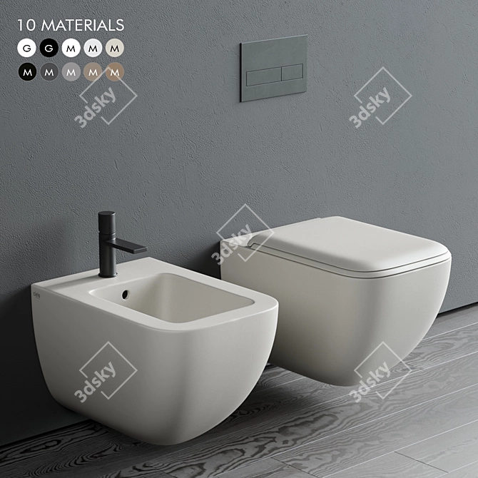 Cielo Shui Comfort Wall-Hung WC 3D model image 1