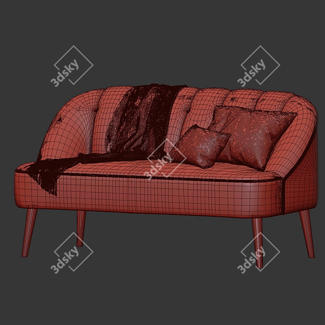 Title: Mona Sofa: Timeless Elegance 3D model image 3