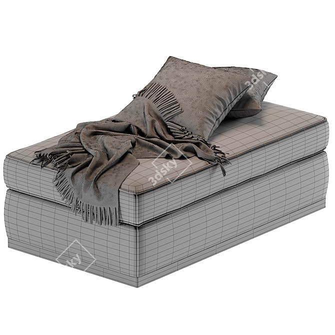 Luxurious Laskasas MIUZZA Puff 3D model image 3