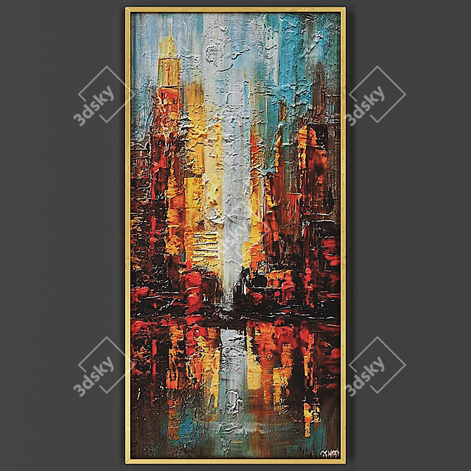 Elegant Frame for Artwork 3D model image 1