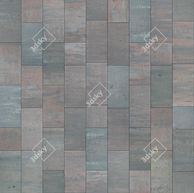 Modern Golden Mandarin Paving Slabs 3D model image 3