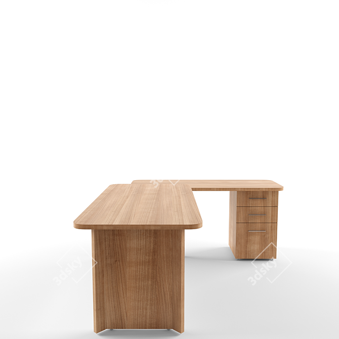 Doxa Work Table: Efficient and Stylish 3D model image 2