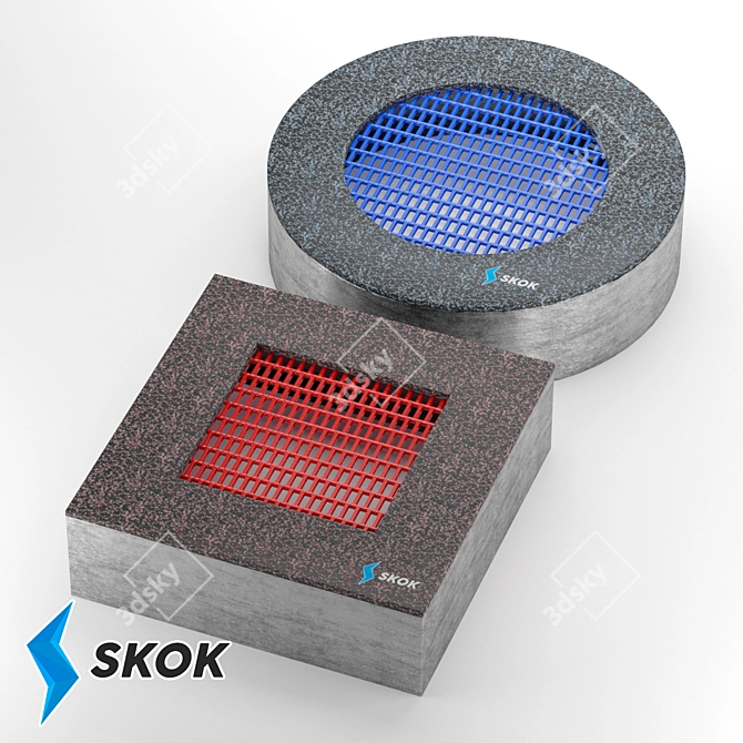 Skok Circle Recessed Trampoline: Safe and Fun Fitness Jumping 3D model image 2