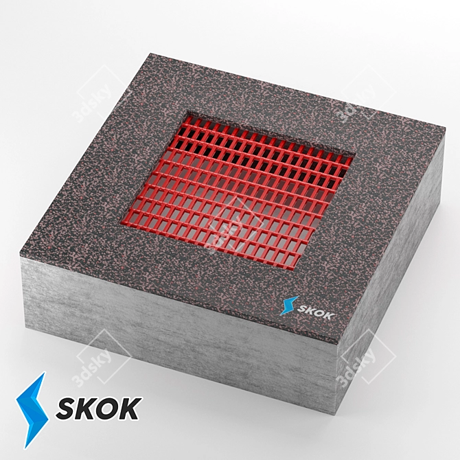 Skok Square Trampolines: Built-in Fun for Everyone! 3D model image 1