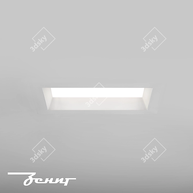 Zenit STP Gypsum Recessed Light 3D model image 1