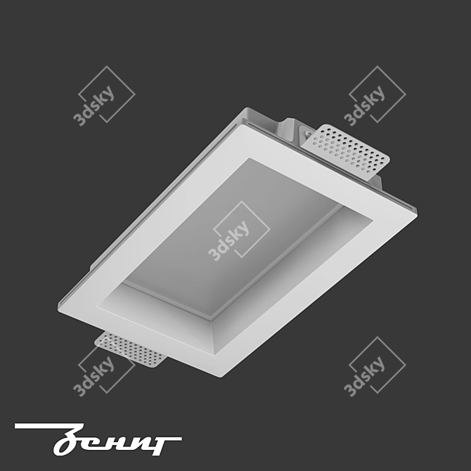 Zenit STP Gypsum Recessed Light 3D model image 2