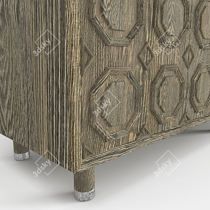 Sophisticated Alhambra Credenza: Exquisite Design & Craftsmanship 3D model image 2