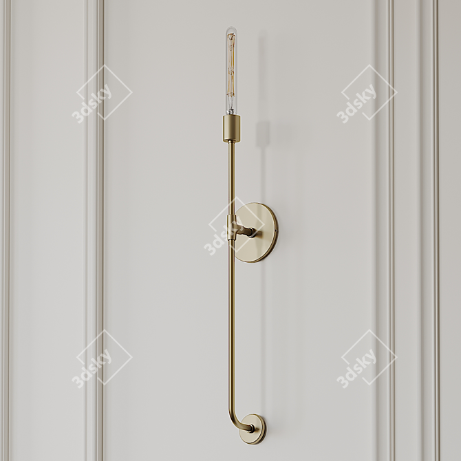 Elegant Wooding Wallchiere - Orren Ellis 3D model image 1