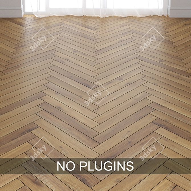 Paris 4168 Parquet: Exquisite Dutch Flooring 3D model image 2