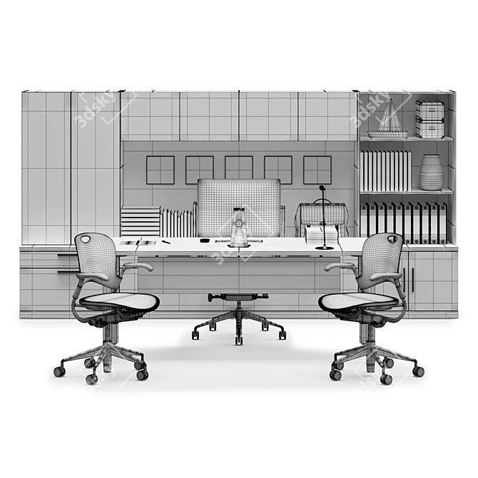 Herman Miller Canvas Office Workstation 3D model image 3