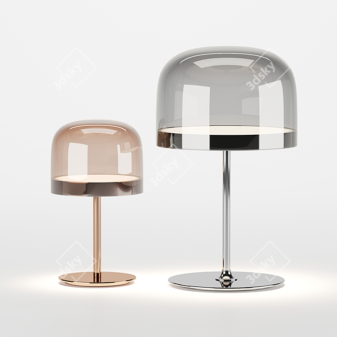 Elegant Noten Tab Lamp 3D model image 1