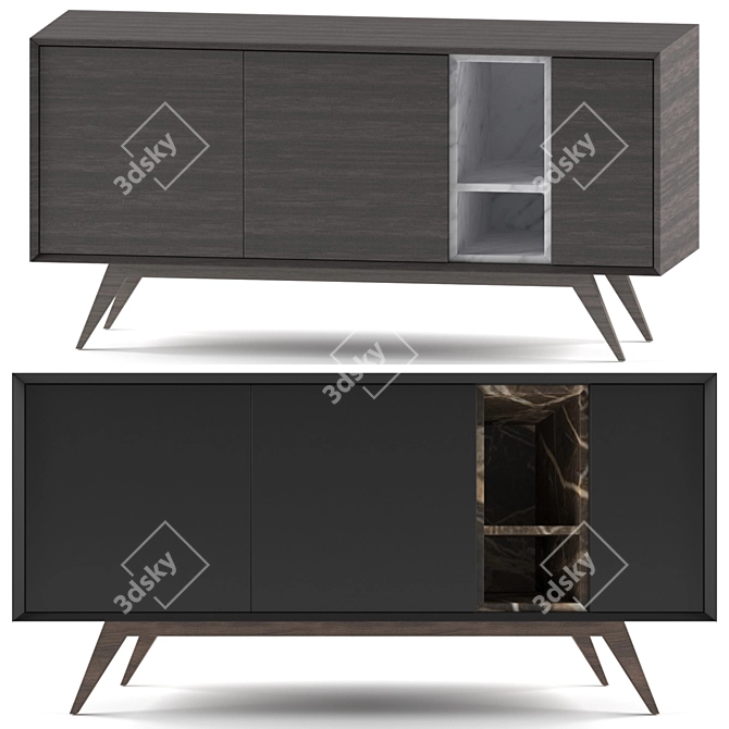 Ditre Italia Fred: Stylish Sideboard Solution 3D model image 1