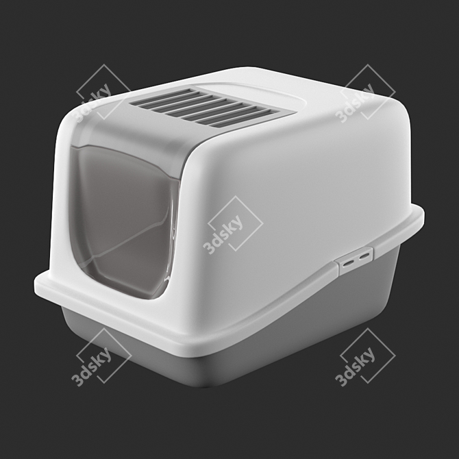 Savic Nestor Cat Litter Tray 3D model image 1