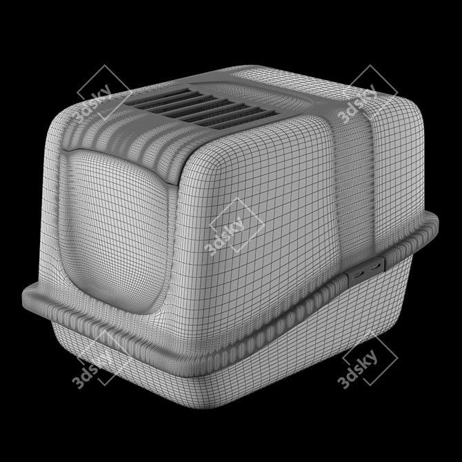 Savic Nestor Cat Litter Tray 3D model image 2