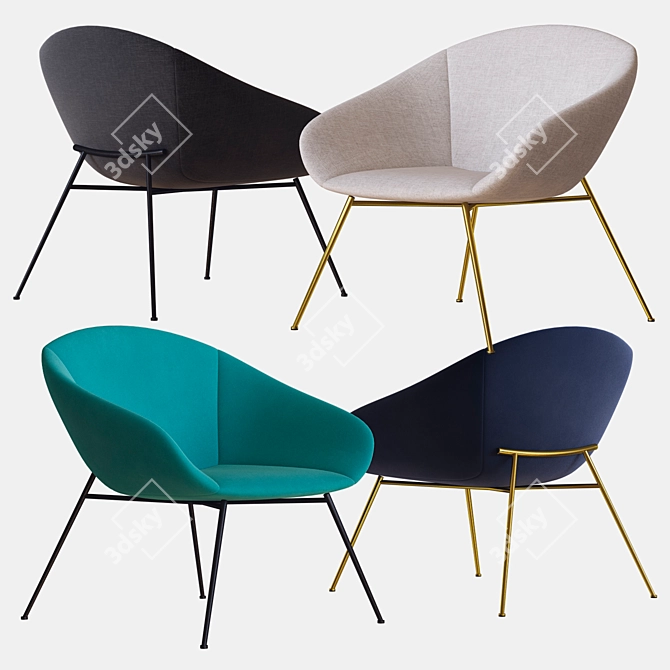Soothing Love Armchair: Calligaris 3D model image 1