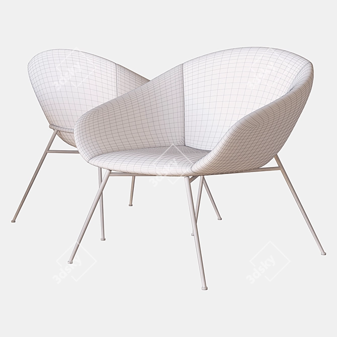Soothing Love Armchair: Calligaris 3D model image 3