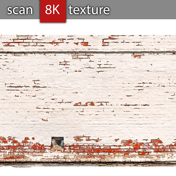 Detailed Brick Wall Model 3D model image 2