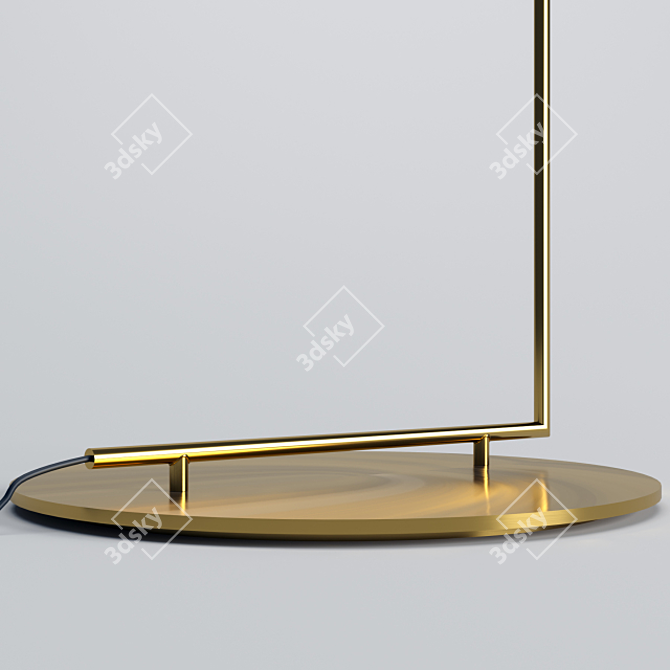 Sleek Floor Illuminator 3D model image 3