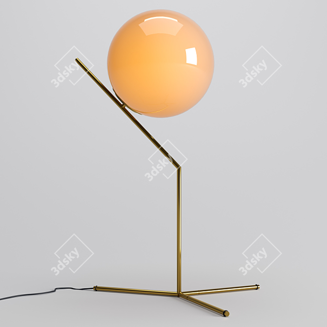 Sleek LED Desk Lamp 3D model image 1