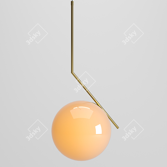 Sleek Pendant Lamp for Modern Spaces 3D model image 2