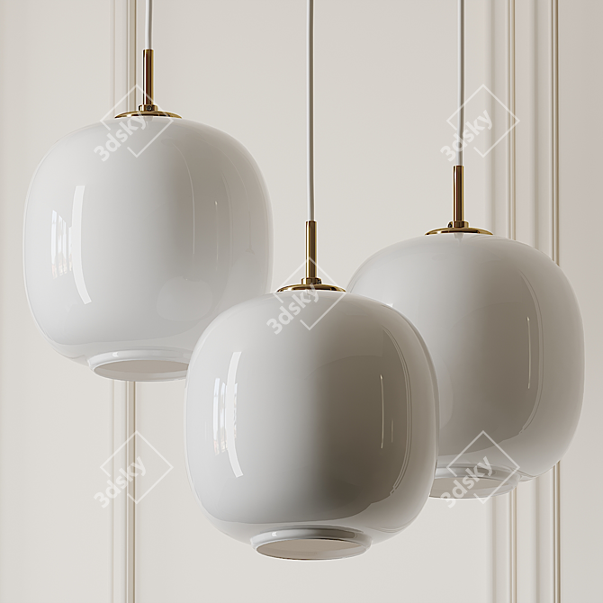 Elegant VL45 Radiohus Pendant | Louis Poulsen 3D model image 1