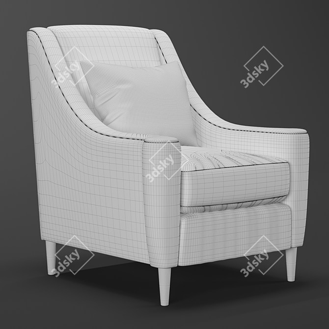 Elevate Your Space: Century Potter Chair 3D model image 3