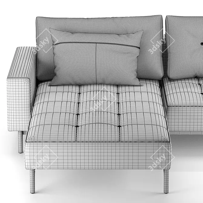 Idun Angular - Futuristic Double Sofa Bed 3D model image 3