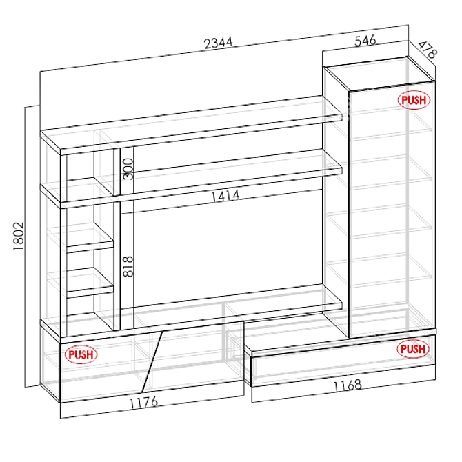 Modular Wall System: KEMPTEN 3D model image 1