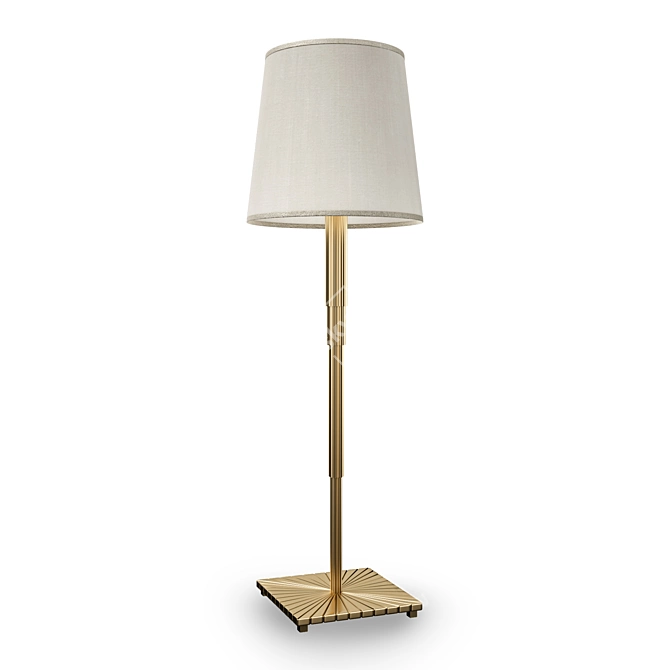 Elegant Cascade Table Lamp 3D model image 1