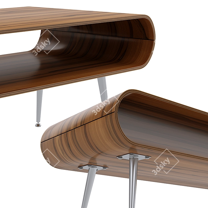 Title: Multifunctional 5-Material Coffee Table 3D model image 2