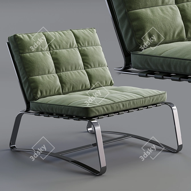 Luxurious Minotti Delaunay Quilt 3D model image 1