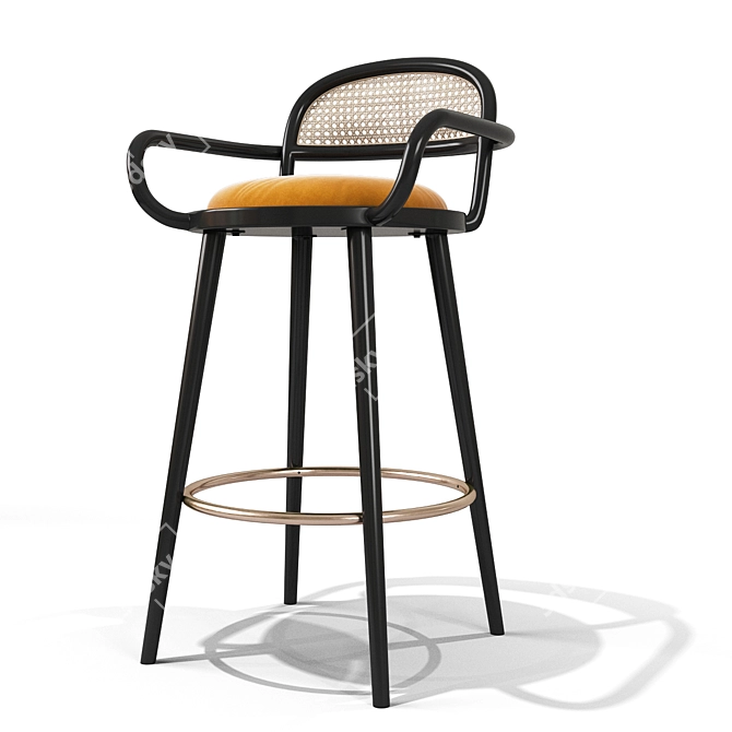 Luc Modern Bar Stool 3D model image 1