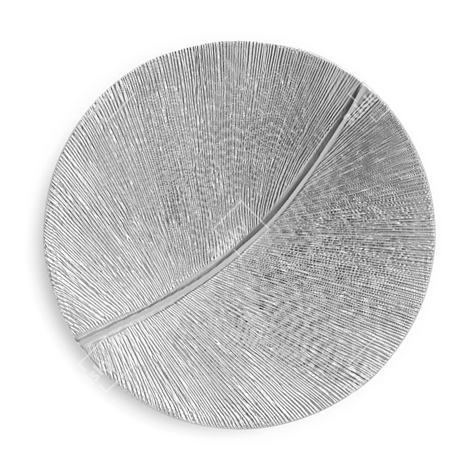 Silver Leaf Sculpture by Simonallen 3D model image 1