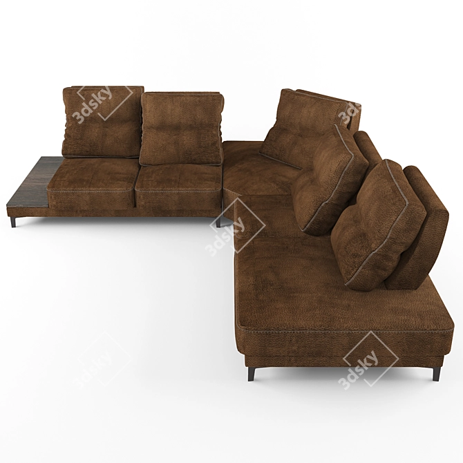 Elegant Sofa Senstor by Mebel-7ja 3D model image 1