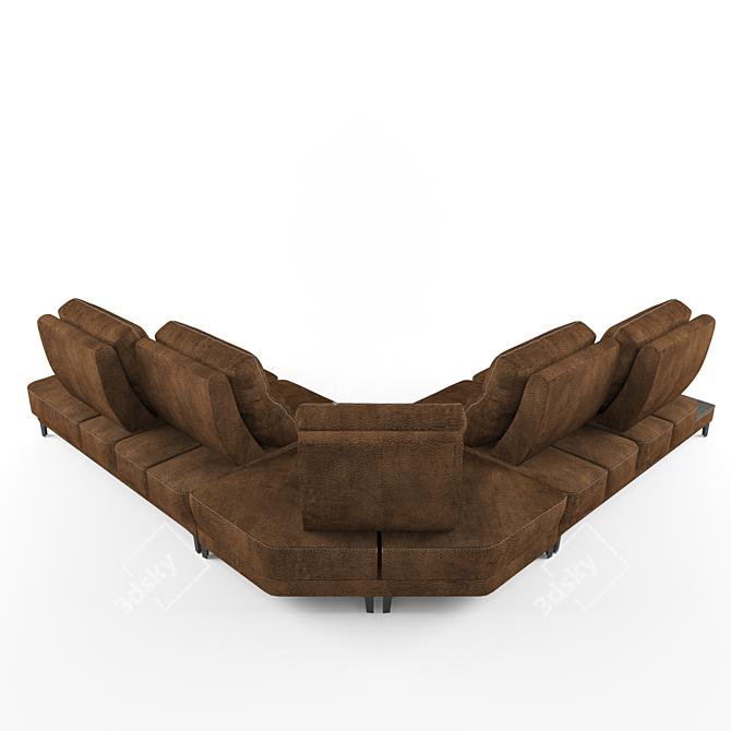 Elegant Sofa Senstor by Mebel-7ja 3D model image 2