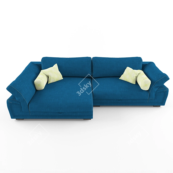 Title: Modern Mozart Corner Sofa 3D model image 2