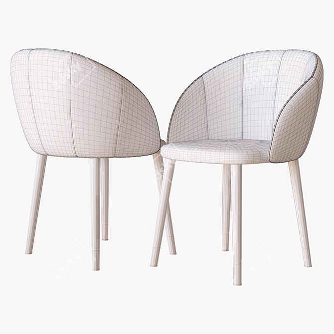 Modern Annalise Accent Chair 3D model image 2