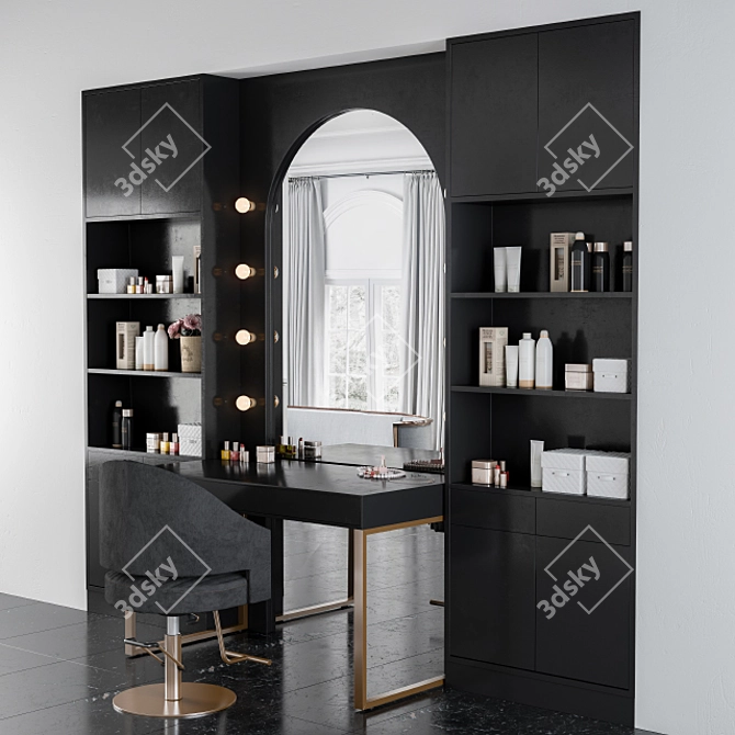 Glam Station - Makeup Vanity 3D model image 2