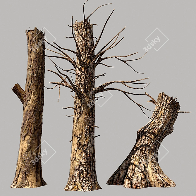 Rustic Forest Village Miniature 3D model image 1