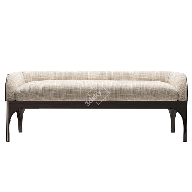 Title: Gorsia Buda Bed Bench: Sleek and Stylish Seating Solution 3D model image 2