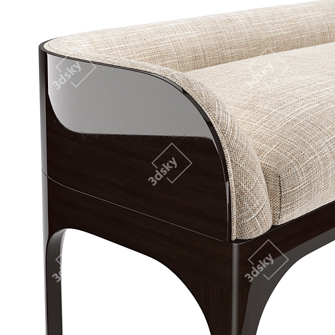 Title: Gorsia Buda Bed Bench: Sleek and Stylish Seating Solution 3D model image 3