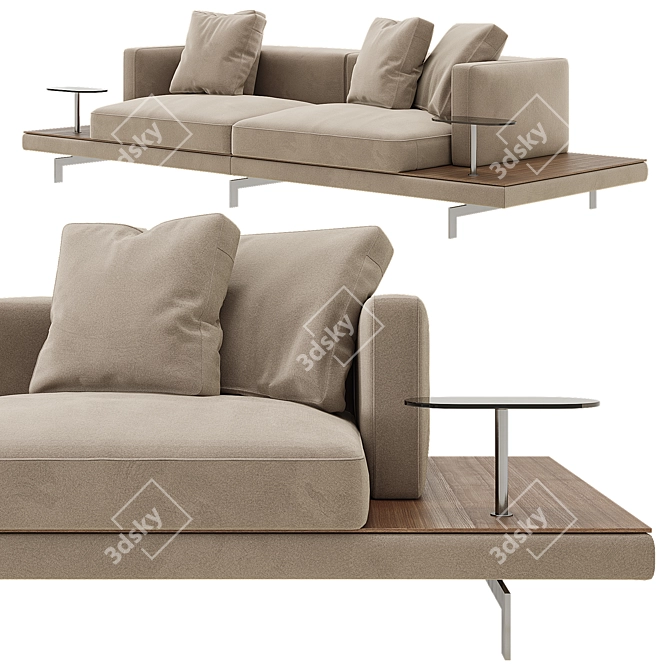 Modern Dock Sofa: B&B Italia 3D model image 1