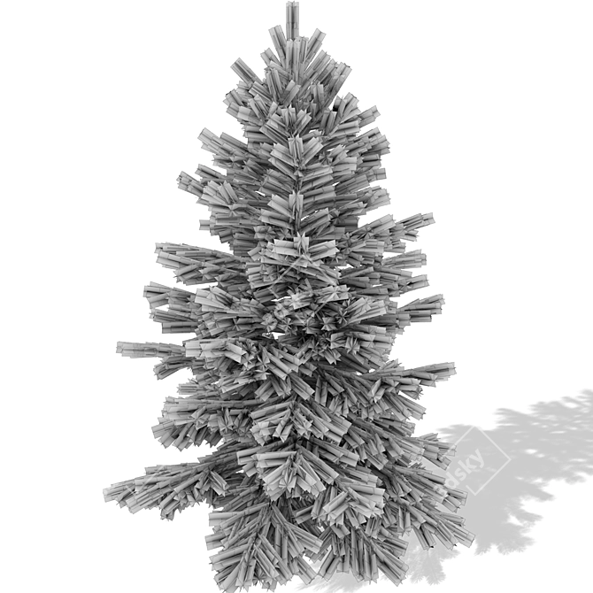 Realistic Christmas Tree for Exterior or Holiday Scenes 3D model image 3