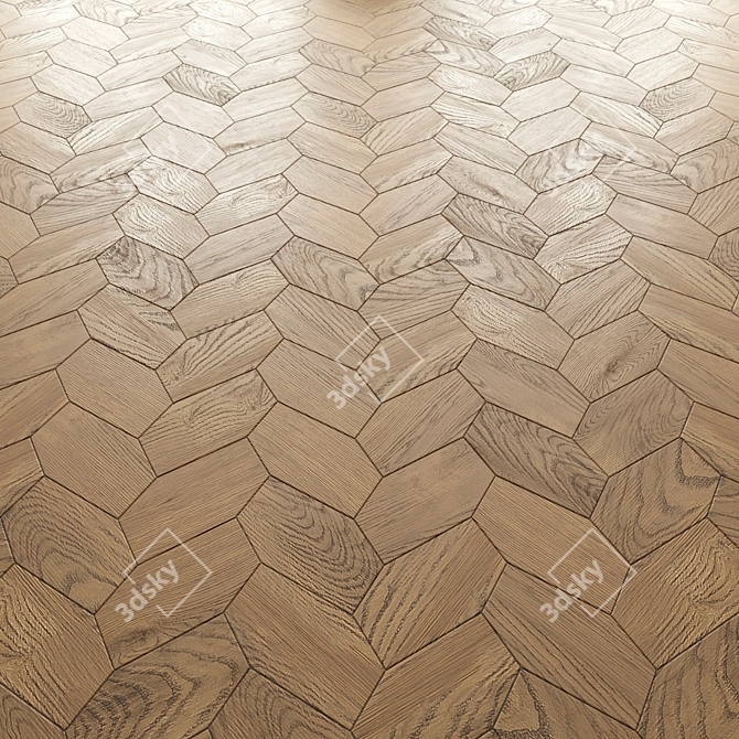 Luxury Parquet Collection: Foglie d'Oro by Arte Brotto 3D model image 3