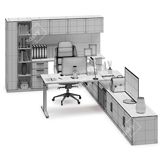 Modernize Your Office with Herman Miller Canvas 3D model image 3