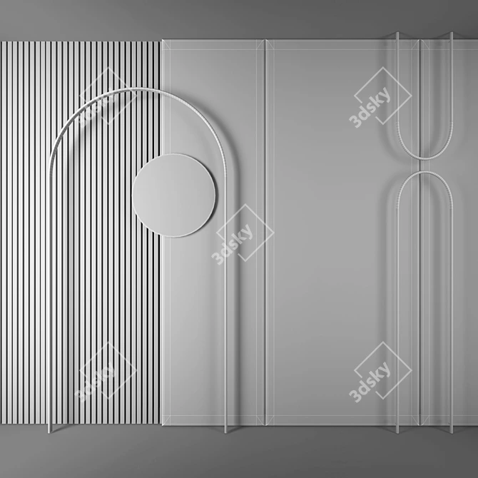 Modern Wall Decor PN42 3D model image 3